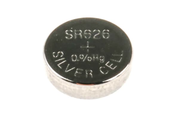 Product image for SR66 Silver Oxide Coin Cell,1.55V 25mAh