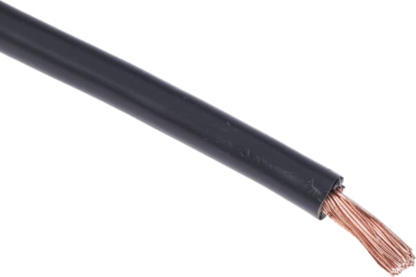 Product image for Black flexible switchgear cable,84/0.3mm