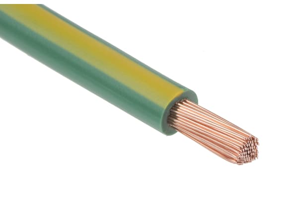 Product image for Grn/yel flexible switchgear cable,6sq.mm