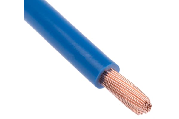 Product image for Blue flexible switchgear cable,80/0.4mm