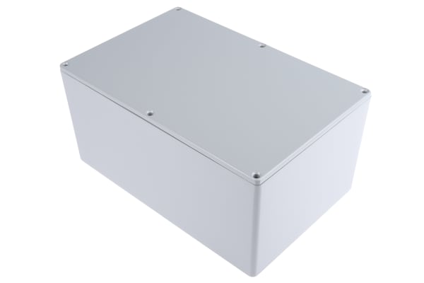 Product image for Grey aluminium box,222.3x146x106.7mm