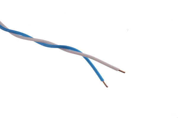 Product image for TWISTED WIRE 0,5MM WHITE/BLUE