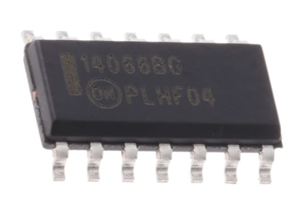 Product image for QUAD BILATERAL ANALOGUE SWITCH,MC14066BD