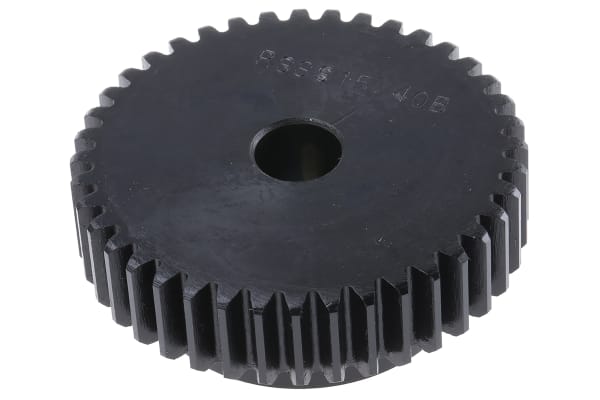 Product image for Gear, spur, steel, 1.5 module, 40 teeth