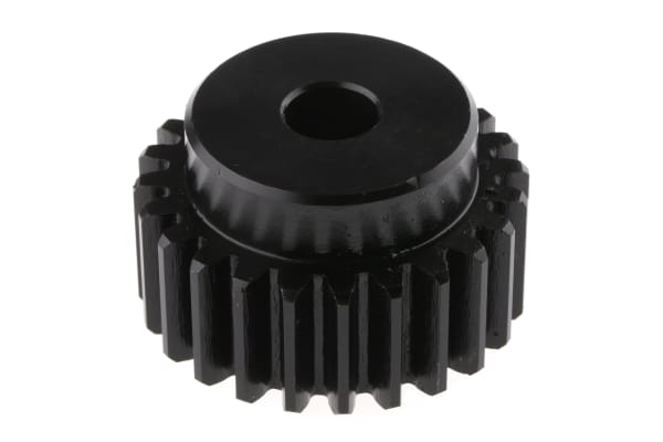 Product image for Gear, spur, steel, 2.0 module, 24 teeth