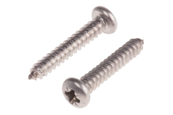 Product image for Cross self tap screw pan A4 No8 x 1in