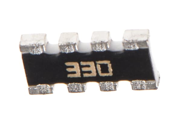 Product image for 4-array convex 1206 LF resistor,33R