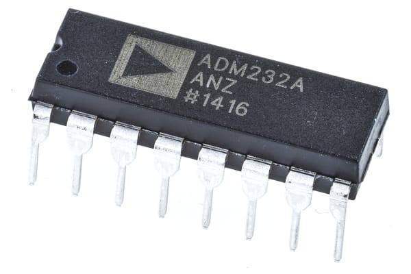 Product image for RS232 transceiver,ADM232AAN 2T/2R DIP16