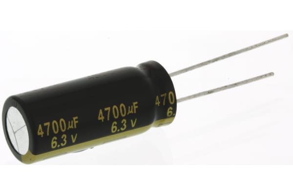 Product image for Al Electrolytic Cap 105C 6.3V 4700uF