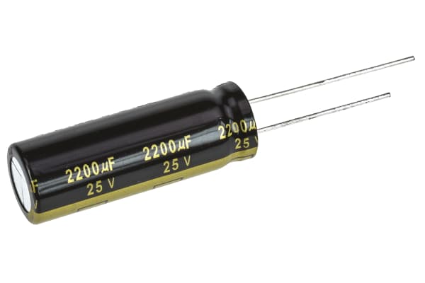 Product image for Al Electrolytic Cap 105C 25V 2200uF