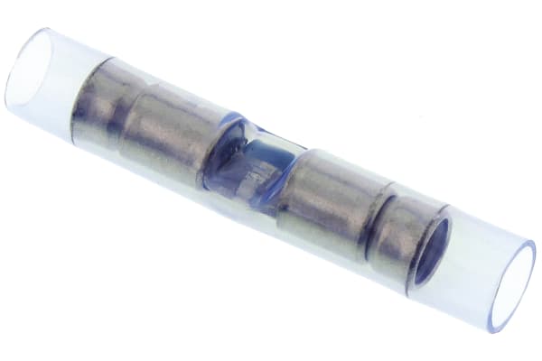 Product image for Butt splice, PIDG, blue, 16-14 AWG