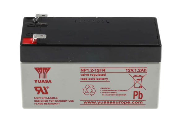 Product image for NP SEALED LEAD-ACID BATTERY FR,12V 1.2AH