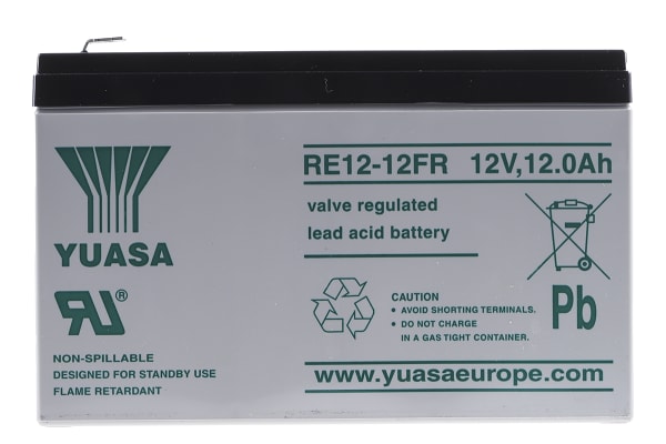 Product image for RE SEALED LEAD-ACID BATTERY FR,12V 12AH