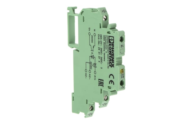 Product image for DIN rail optocoupler, 24Vdc in/24Vdc out