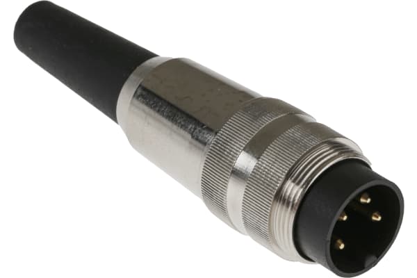 Product image for Lumberg, SV 4 Pole Din Plug, DIN EN 60529, 5A, 250 V ac IP40, Screw On