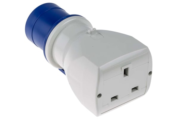 Product image for Adaptor,2P+E, IEC 309 to UK13A, 3-pin