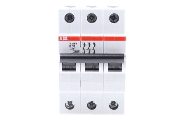 Product image for S200 MCB 32A 3 Pole Type B 10kA