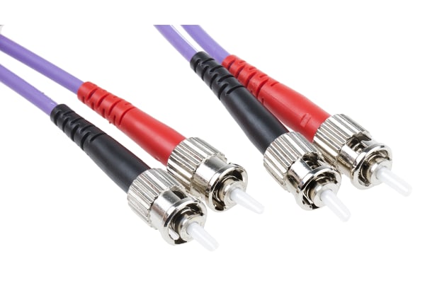 Product image for ST-ST OM3 duplex Purple 2m patchcord