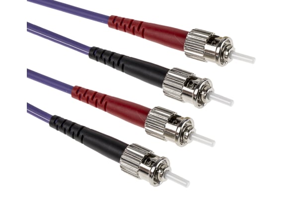 Product image for ST-ST OM3 duplex Purple 1m patchcord