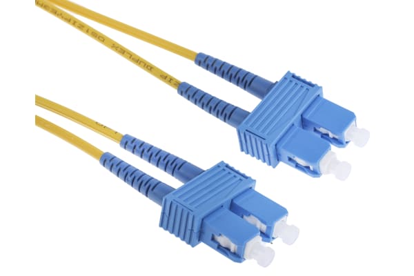 Product image for SC-SC patchlead OS1 Duplex Yellow 1m