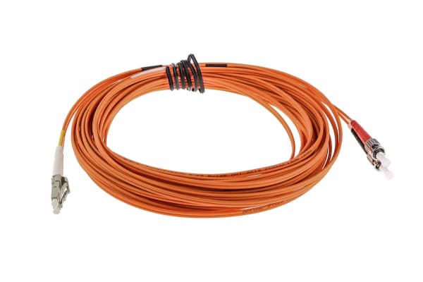 Product image for LC-ST patchlead OM1 Duplex Orange 10m