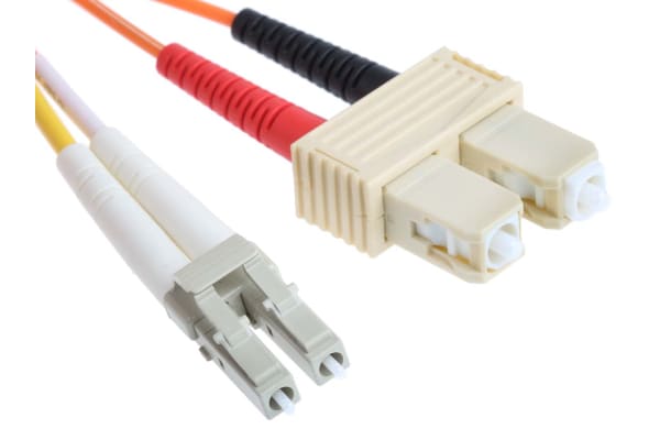 Product image for LC-SC PATCHLEAD OM2 DUPLEX ORANGE 1M