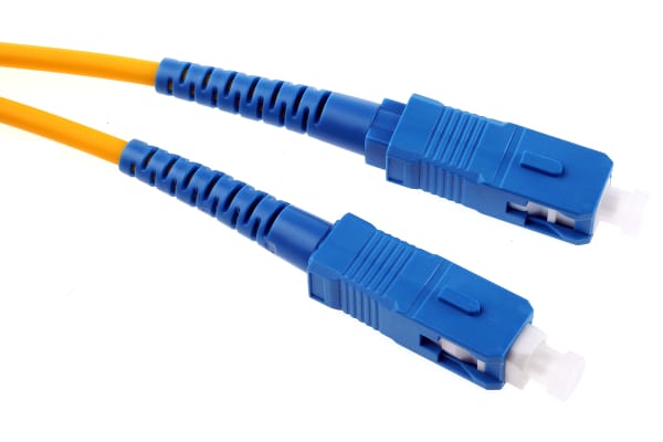 Product image for SC-SC patchlead OS1 Simplex Yellow 1m