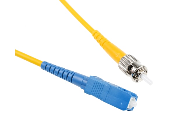 Product image for SC-ST 09/125 simplex Yellow 5m patchcord