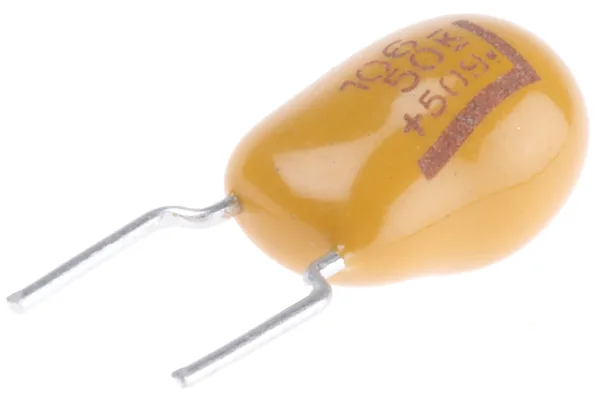 Product image for T356 radial tantalum capacitor,50V 10uF