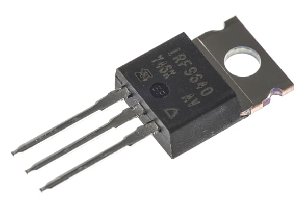 Product image for P-Channel MOSFET, 11 A, 200 V, 3-Pin TO-220AB Vishay IRF9640PBF