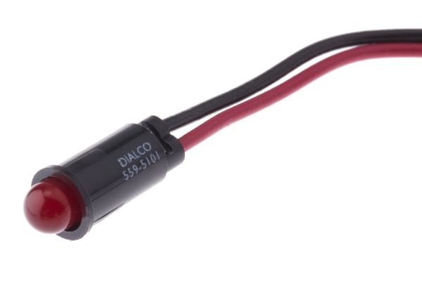 Product image for 6.35MM SNAP-IN LED, SUPER BRIGHT RED