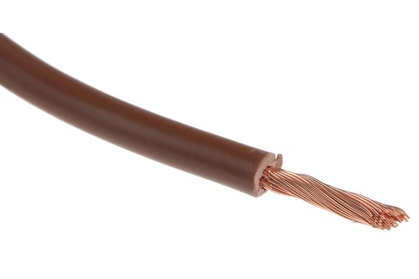 Product image for 2491X brown equipment wire,2.5sq.mm 100m