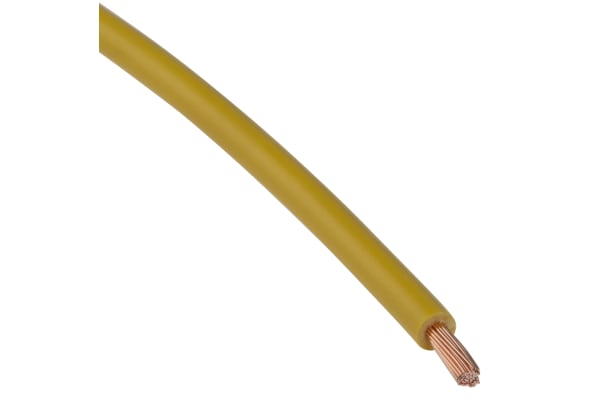 Product image for 2491X Yellow equipment wire,2.5sq.mm100m