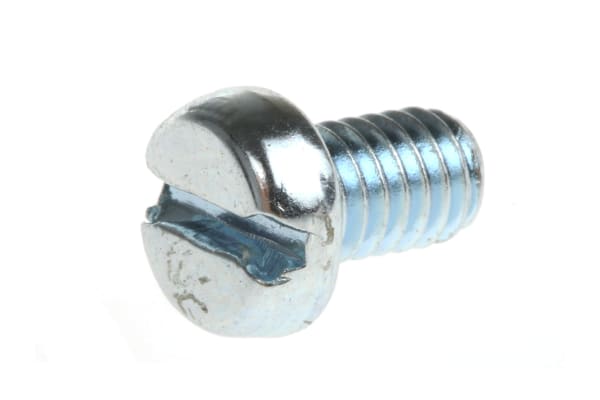 Product image for Slotted cheesehead steel screw M4x6mm
