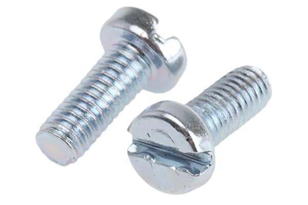 Product image for Slotted cheesehead steel screw M4x10mm