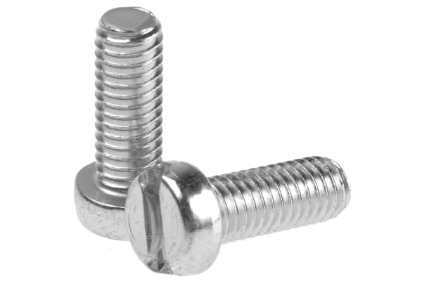 Product image for Slotted cheesehead steel screw M6x16mm
