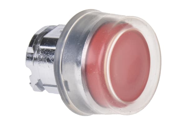 Product image for RED PUSH BUTTON HEAD SPRING RETURN