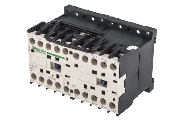 Product image for 3 pole Rev contactor,4kW,9A,24Vdc,1NC
