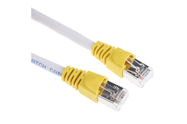 Product image for Telegartner Shielded Cat 6A Crossover Patch Cable 3m, Grey, Male RJ45/Male RJ45