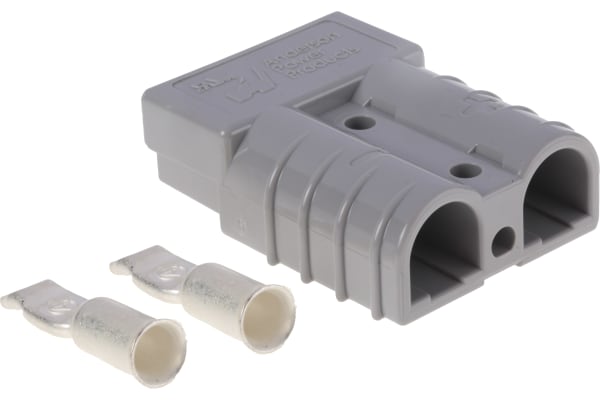 Product image for GREY 50AMP TWO POLE CONNECTOR