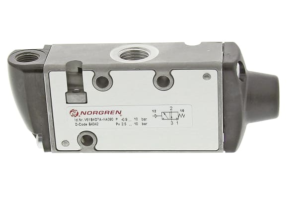 Product image for Norgren 3/2 Pneumatic Control Valve - Pilot/Spring G 1/4 V61 Series