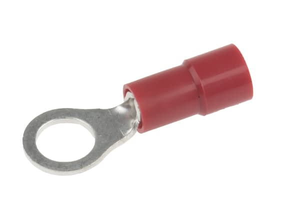 Product image for Red M5 ring terminal,0.5-1.5sq.mm wire