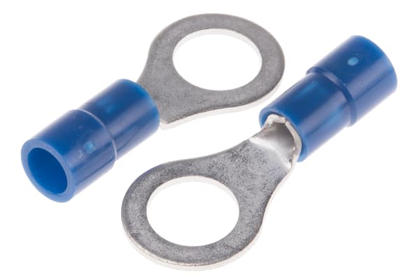 Product image for Blue M7 ring terminal,1.5-2.5sq.mm wire