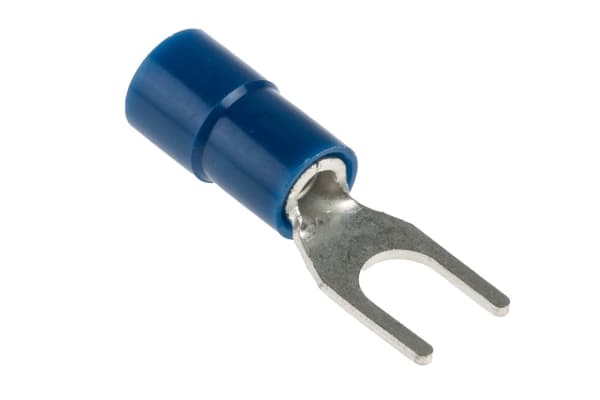 Product image for Blue M4 spade terminal,1.5-2.5sq.mm wire