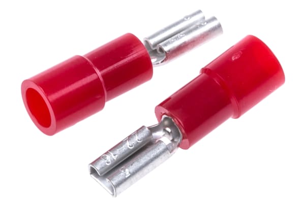 Product image for Red female receptacle,2.8Wx0.5mmT