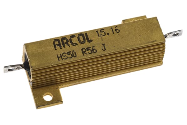 Product image for HS50 AL HOUSE WIREWOUND RESISTOR,R56 50W
