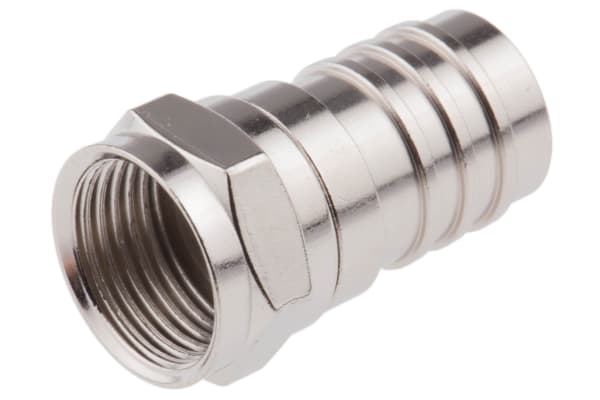 Product image for F series str plg hex 75 ohm RG59B/U