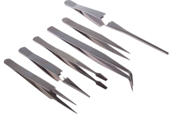 Product image for 6 piece general purpose tweezers set