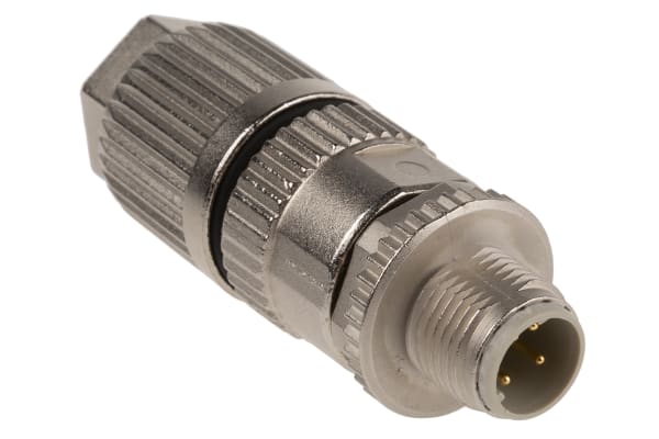 Product image for Connector, M12 Ethernet , Strt, M