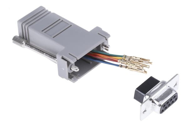 Product image for RJ45 to 9 way D skt.